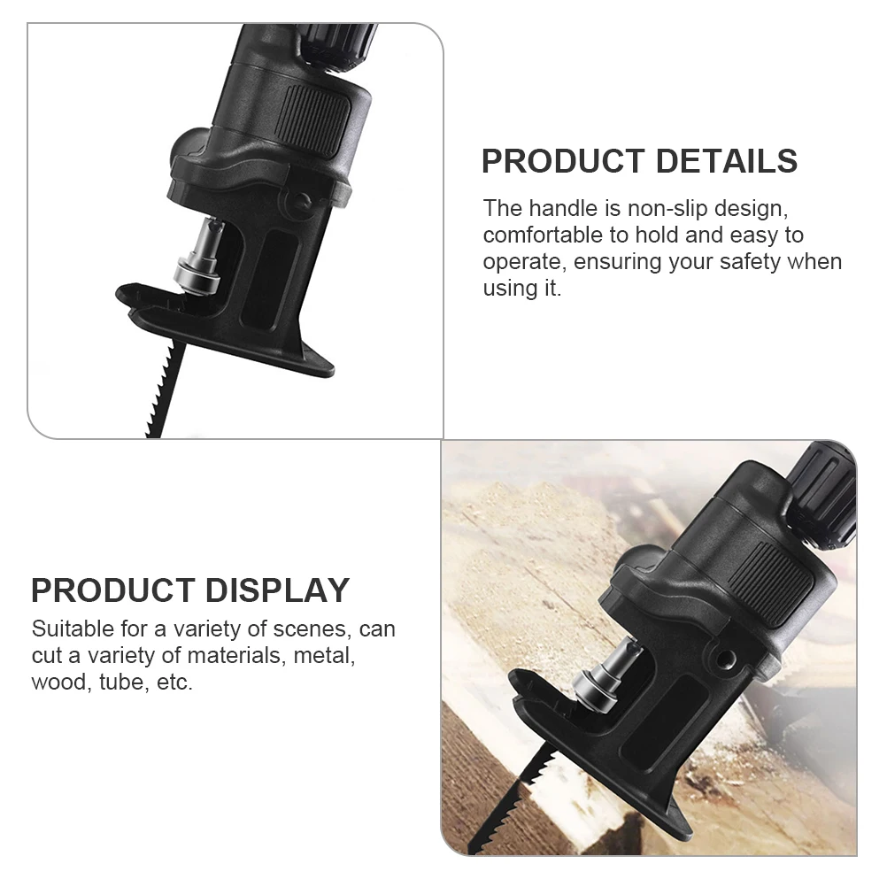 Portable Adapter Electric Drill Chainsaw Attachment Woodworking Cutting Reciprocating Converter ABS Steel Non
Portable Adapter Electric Drill Chainsaw Attachment Woodworking Cutting Reciprocating Converter ABS Steel Non