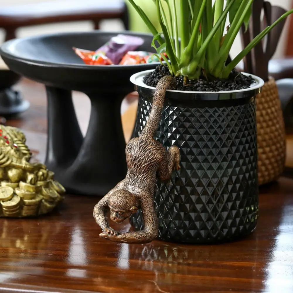 Durable Funny Monkey Pot Hang Sculpture Resin Cute Monkey Figurines Exquisite Animal Flowerpot Decoration Home Living Room Decor
Durable Funny Monkey Pot Hang Sculpture Resin Cute Monkey Figurines Exquisite Animal Flowerpot Decoration Home Living Room Decor