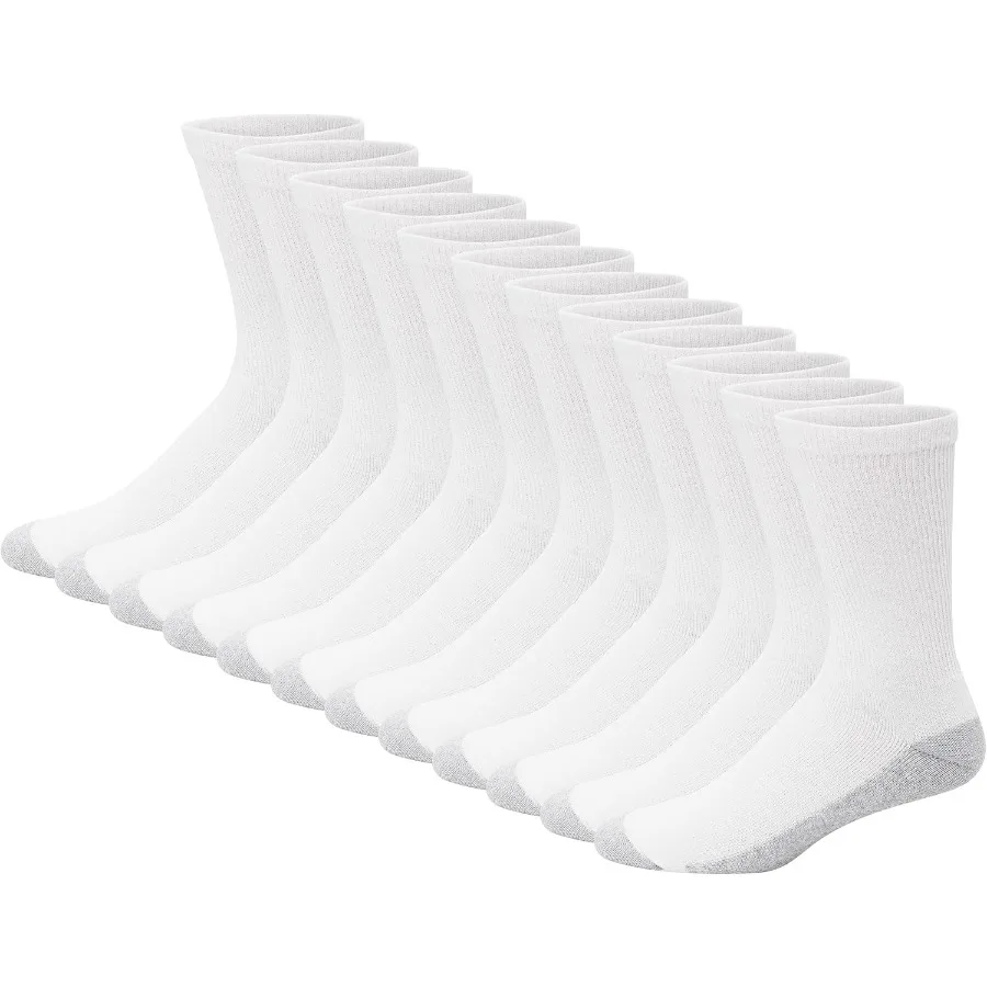 Hanes men's Double Tough Crew Socks with MoistureWicking Technology and Odor Control for Everyday Wear Ideal for Athletic Activ
Hanes men's Double Tough Crew Socks with MoistureWicking Technology and Odor Control for Everyday Wear Ideal for Athletic Activ