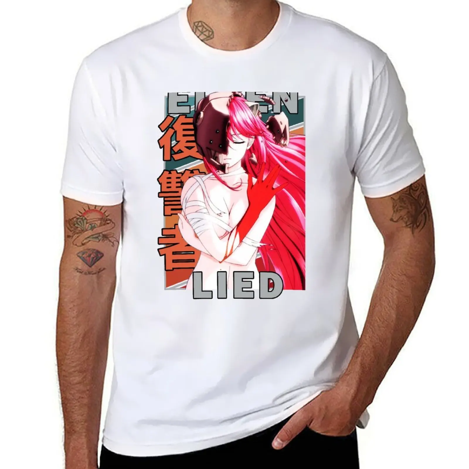 Lucy/Nyu Elfen Lied Retro Stripe Design T-Shirt graphic t shirts for man man t shirt cotton high quality T-Shirt
Lucy/Nyu Elfen Lied Retro Stripe Design T-Shirt graphic t shirts for man man t shirt cotton high quality T-Shirt