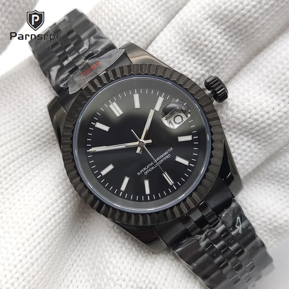 Parnsrpe luxury men's watch 39MM stainless steel bracelet NH35 movement 100M water resistant sapphire crystal reloj hombre
Parnsrpe luxury men's watch 39MM stainless steel bracelet NH35 movement 100M water resistant sapphire crystal reloj hombre