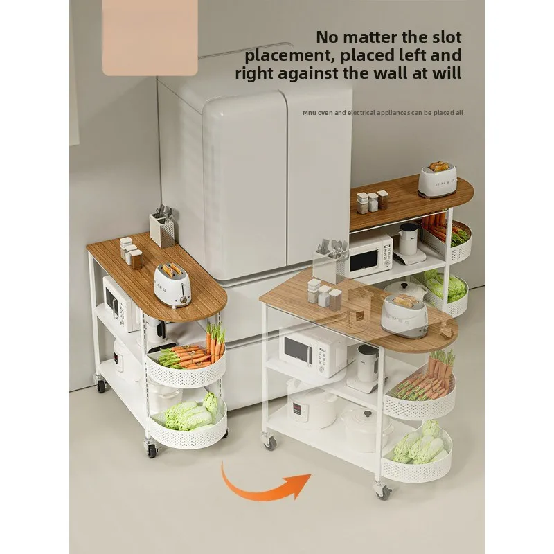 Kitchen rack trolley Floor-to-ceiling multi-layer function mobile storage vegetable basket trolley
Kitchen rack trolley Floor-to-ceiling multi-layer function mobile storage vegetable basket trolley