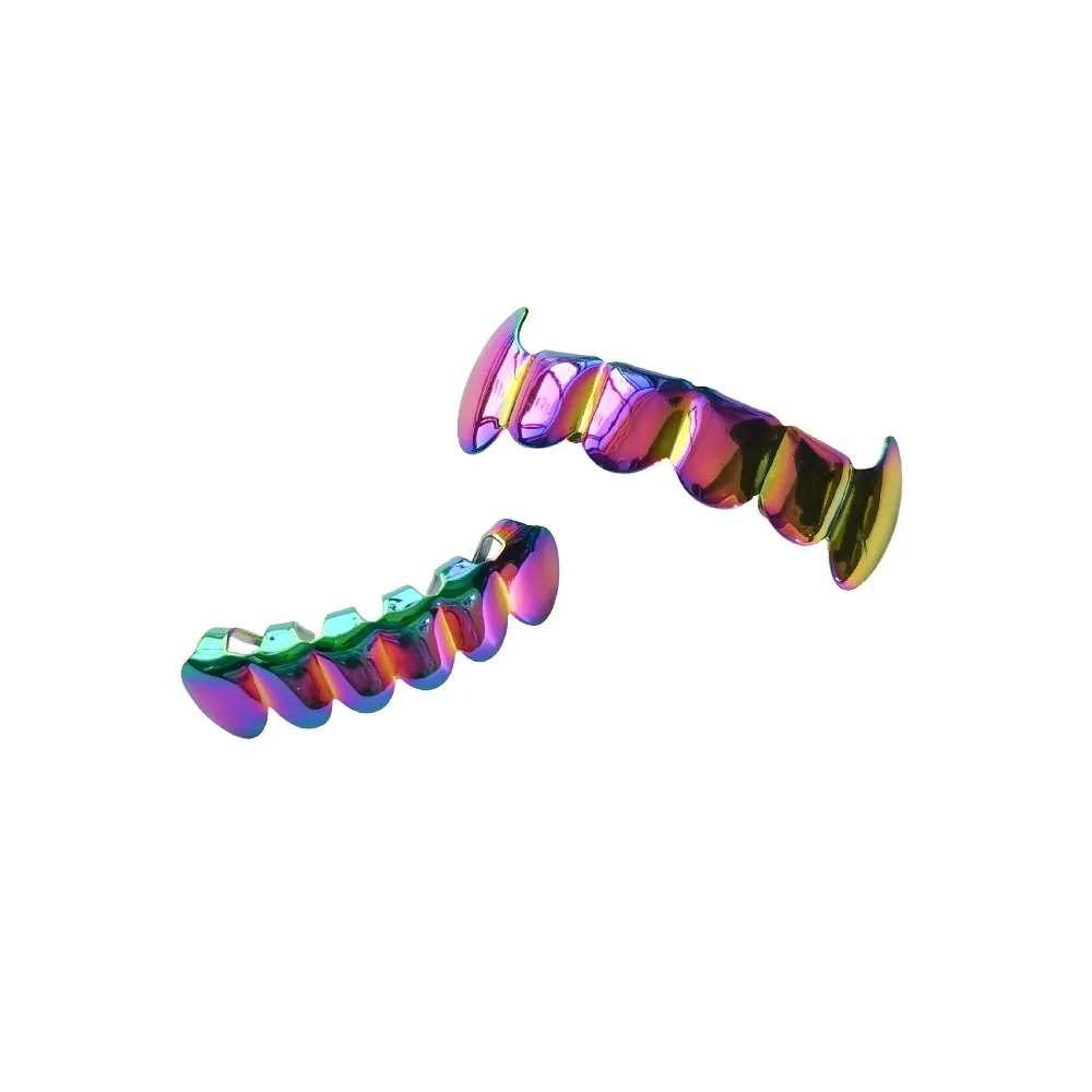 Colorful Hip-Hop Dental Jewelry Gradient Colored Top Bottom Set Colorful Dental Teeth Grillz Rainbow Dazzlingly Shiny
Colorful Hip-Hop Dental Jewelry Gradient Colored Top Bottom Set Colorful Dental Teeth Grillz Rainbow Dazzlingly Shiny