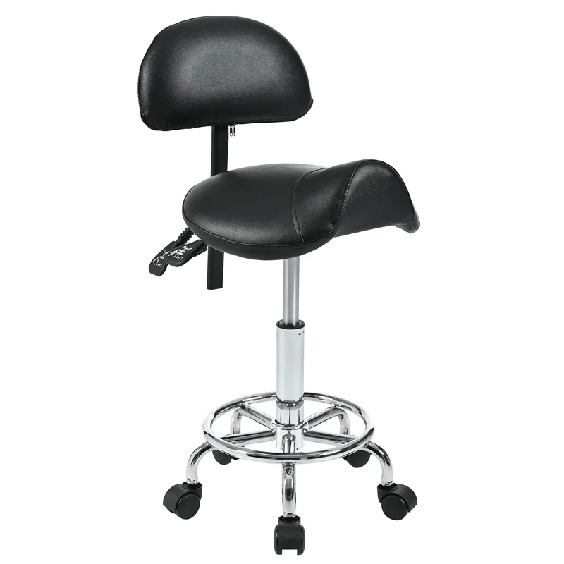 Adjustable Ergonomic Rolling Stool with Footrest and Adjustable Backrest for Salon Spa Tattoo Massage
Adjustable Ergonomic Rolling Stool with Footrest and Adjustable Backrest for Salon Spa Tattoo Massage