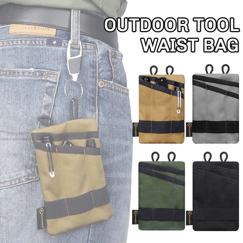Bilateral Pocket Mini Portable Storage Bag EDC Outdoor Tool Bag Tactical Knife Pen Case Credit Card Key Wallet Hanging Waist Bag
Bilateral Pocket Mini Portable Storage Bag EDC Outdoor Tool Bag Tactical Knife Pen Case Credit Card Key Wallet Hanging Waist Bag