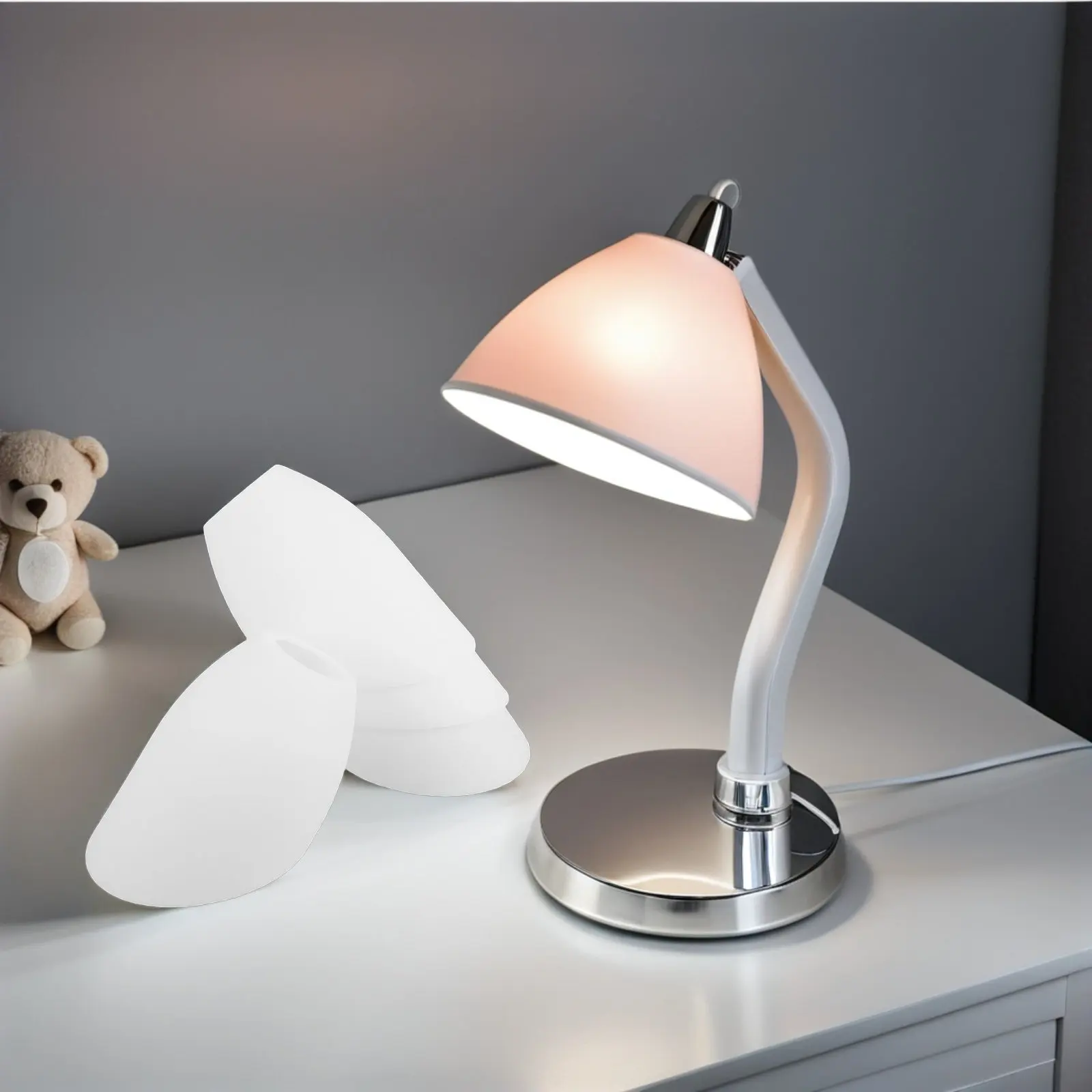 4Pcs White Plastic Horseshoe Lamp Shades for Floor Lamps Table Lamps Pendant Lights Bathroom Desk Bedside Use 32Mm 35Mm Center
4Pcs White Plastic Horseshoe Lamp Shades for Floor Lamps Table Lamps Pendant Lights Bathroom Desk Bedside Use 32Mm 35Mm Center