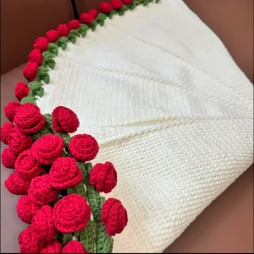 Handmade Crochet Rose Bouquet Blankets Yarn Balls Flower Hugging Blanket DIY Home Wedding Decoration Valentine's Day Gifts
Handmade Crochet Rose Bouquet Blankets Yarn Balls Flower Hugging Blanket DIY Home Wedding Decoration Valentine's Day Gifts