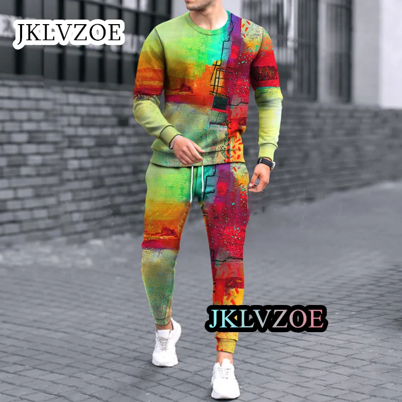 New Fashion Men's Sportswear Two Piece Streetwear Tracksuit 3D Printing Casual Long Sleeves Trousers Male Suit Trendy Outfit
New Fashion Men's Sportswear Two Piece Streetwear Tracksuit 3D Printing Casual Long Sleeves Trousers Male Suit Trendy Outfit