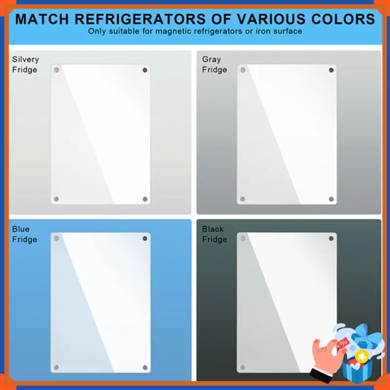 Compact Dimensional Magnetic Transparent Acrylic Weekly Plan Notes Message Board Erasable DIY Magnetic Refrigerator Sticker
Compact Dimensional Magnetic Transparent Acrylic Weekly Plan Notes Message Board Erasable DIY Magnetic Refrigerator Sticker