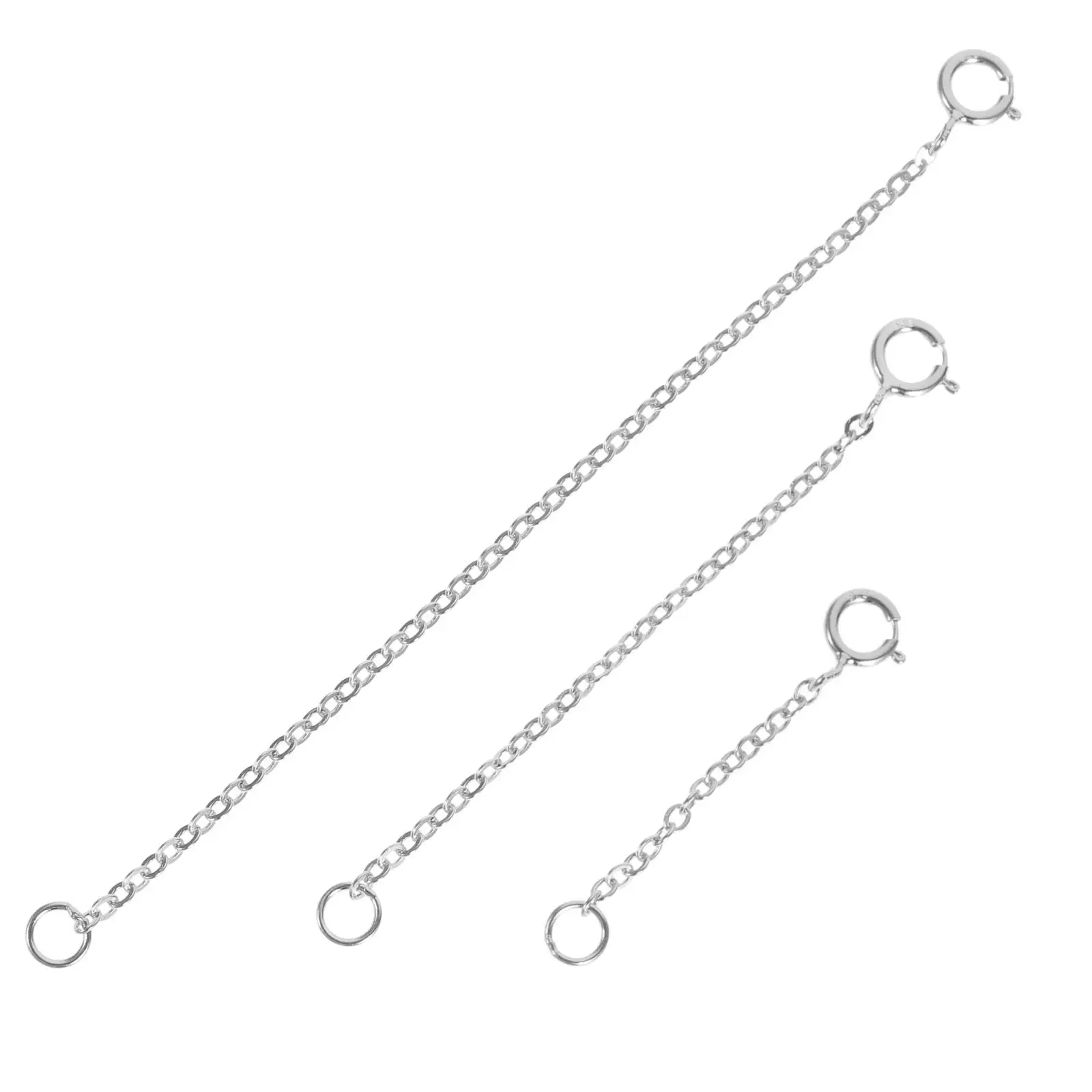 3Pcs SterlingSilverExtensionChains AdjustableLengthforNecklaceBracelet DIYJewelryMakingSuppliesHypoallergenicNickleFreeLeadFree
3Pcs SterlingSilverExtensionChains AdjustableLengthforNecklaceBracelet DIYJewelryMakingSuppliesHypoallergenicNickleFreeLeadFree