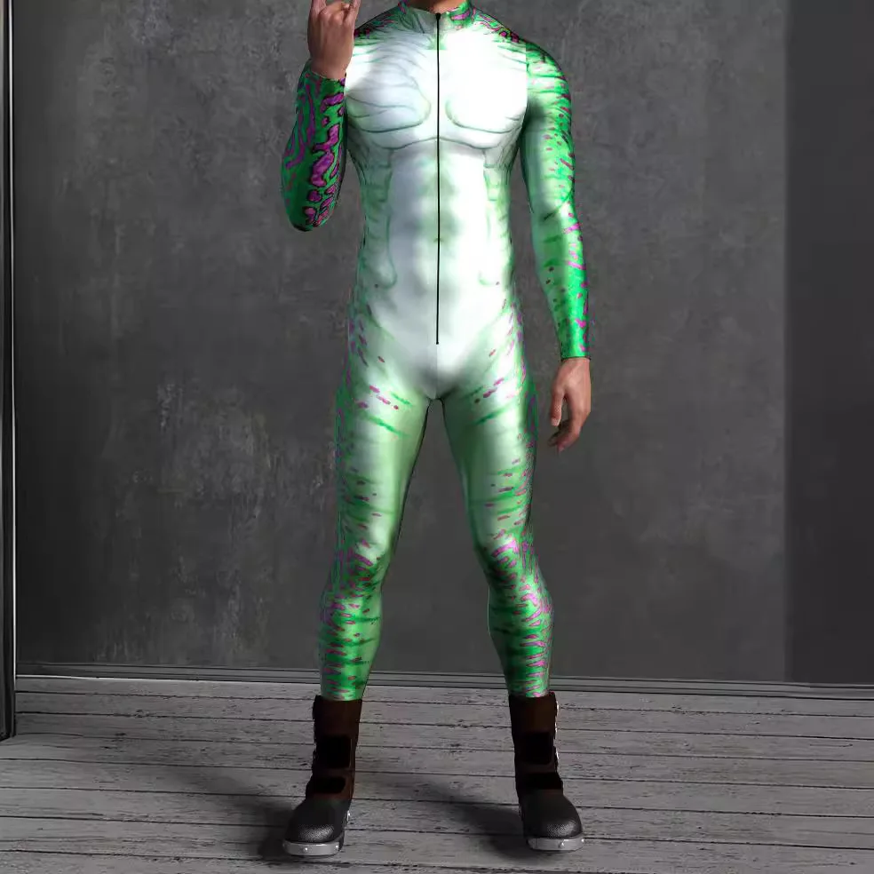 Digital Mechanical Armour Jumpsuit Cool Cosplay Bodysuit 3D Printed Steampunk Costume Party Shows Men Zentai Suit
Digital Mechanical Armour Jumpsuit Cool Cosplay Bodysuit 3D Printed Steampunk Costume Party Shows Men Zentai Suit