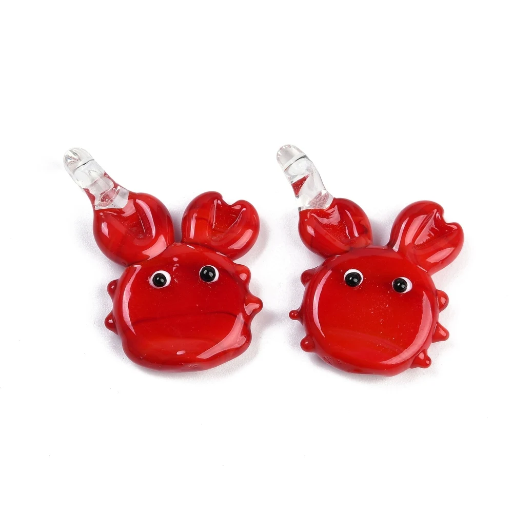 3D Crab Lobster Handmade Lampwork Pendants Tropical Fish Marine Animal Charms For DIY Earrings Bracelet Necklace Jewelry Making
3D Crab Lobster Handmade Lampwork Pendants Tropical Fish Marine Animal Charms For DIY Earrings Bracelet Necklace Jewelry Making
