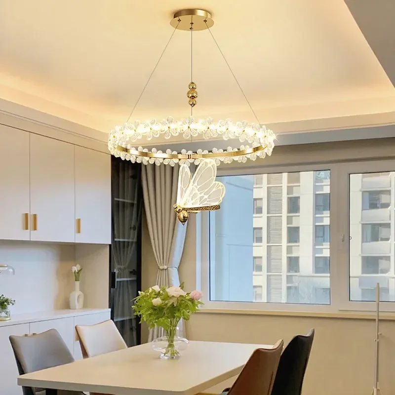 Modern Flower Ring Crystal Ceiling Chandeliers Crown Hanging Pendant Lamp Living Room Hall Dining Table Island Home Decor Light
Modern Flower Ring Crystal Ceiling Chandeliers Crown Hanging Pendant Lamp Living Room Hall Dining Table Island Home Decor Light