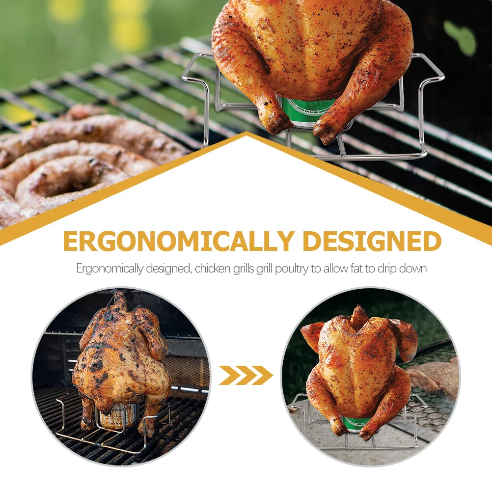 Foldable Chicken Roaster Rack Premium Material For Roasting Turkey Duck Beer Can Chicken Holder Portable Barbecue Tool
Foldable Chicken Roaster Rack Premium Material For Roasting Turkey Duck Beer Can Chicken Holder Portable Barbecue Tool