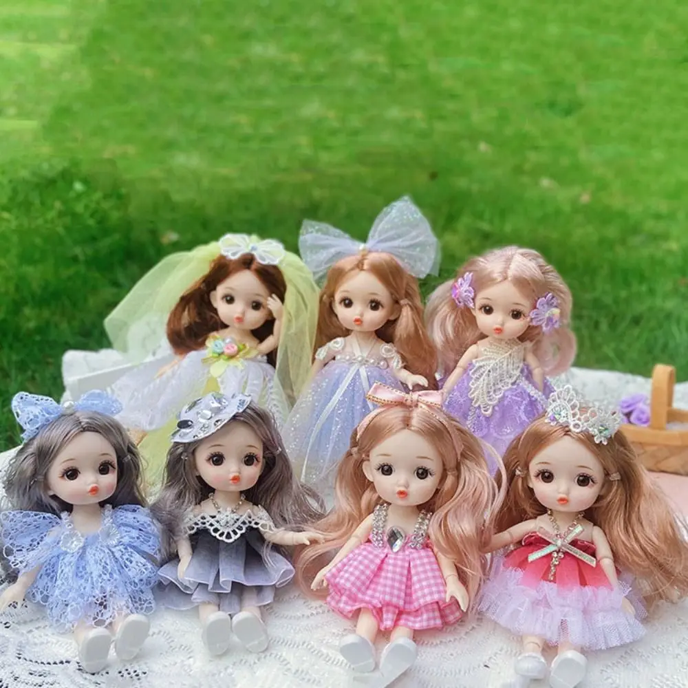 Cute 13 Joints Big Eyes Princess BJD Doll Korean Makeup Look 16cm Bjd Doll Fine Clothes Movabl 13 Movable Joints Mini Girl Toy
Cute 13 Joints Big Eyes Princess BJD Doll Korean Makeup Look 16cm Bjd Doll Fine Clothes Movabl 13 Movable Joints Mini Girl Toy