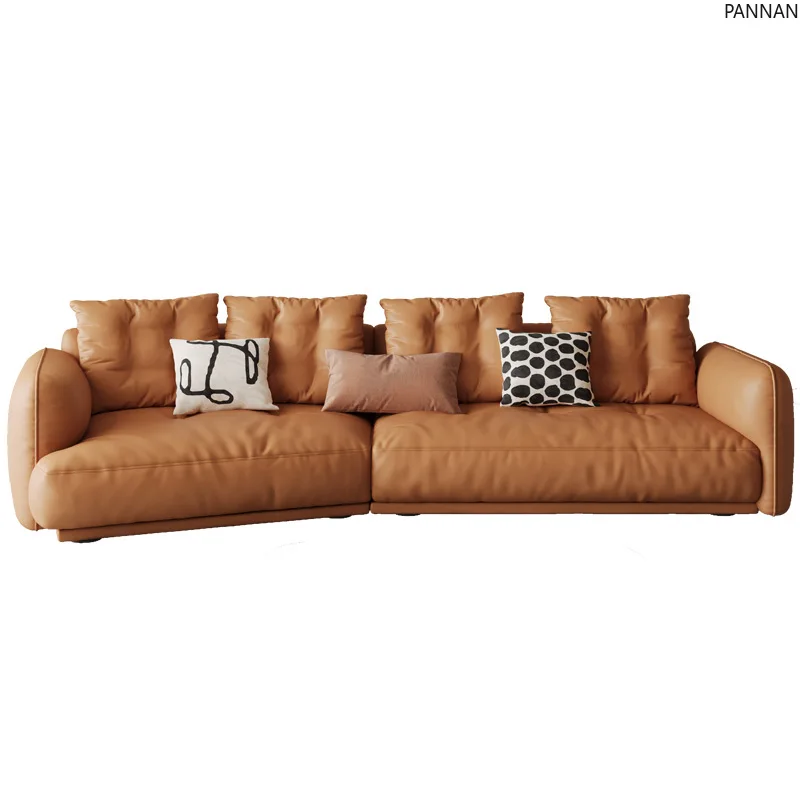 French retro cream style living room curved corner leather sofa large apartment special-shaped sofa
French retro cream style living room curved corner leather sofa large apartment special-shaped sofa