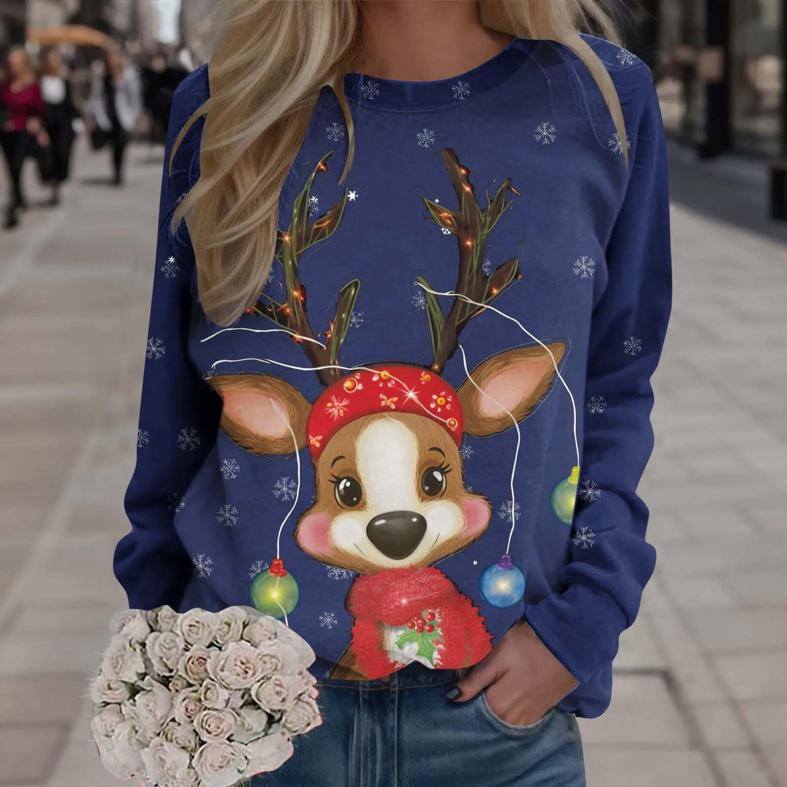 Hooded Jackets for Women Sweatshirt For Womens Merry Christmas Print O Neck Round Neck Fit Pullover Tops Light Pullover Women
Hooded Jackets for Women Sweatshirt For Womens Merry Christmas Print O Neck Round Neck Fit Pullover Tops Light Pullover Women