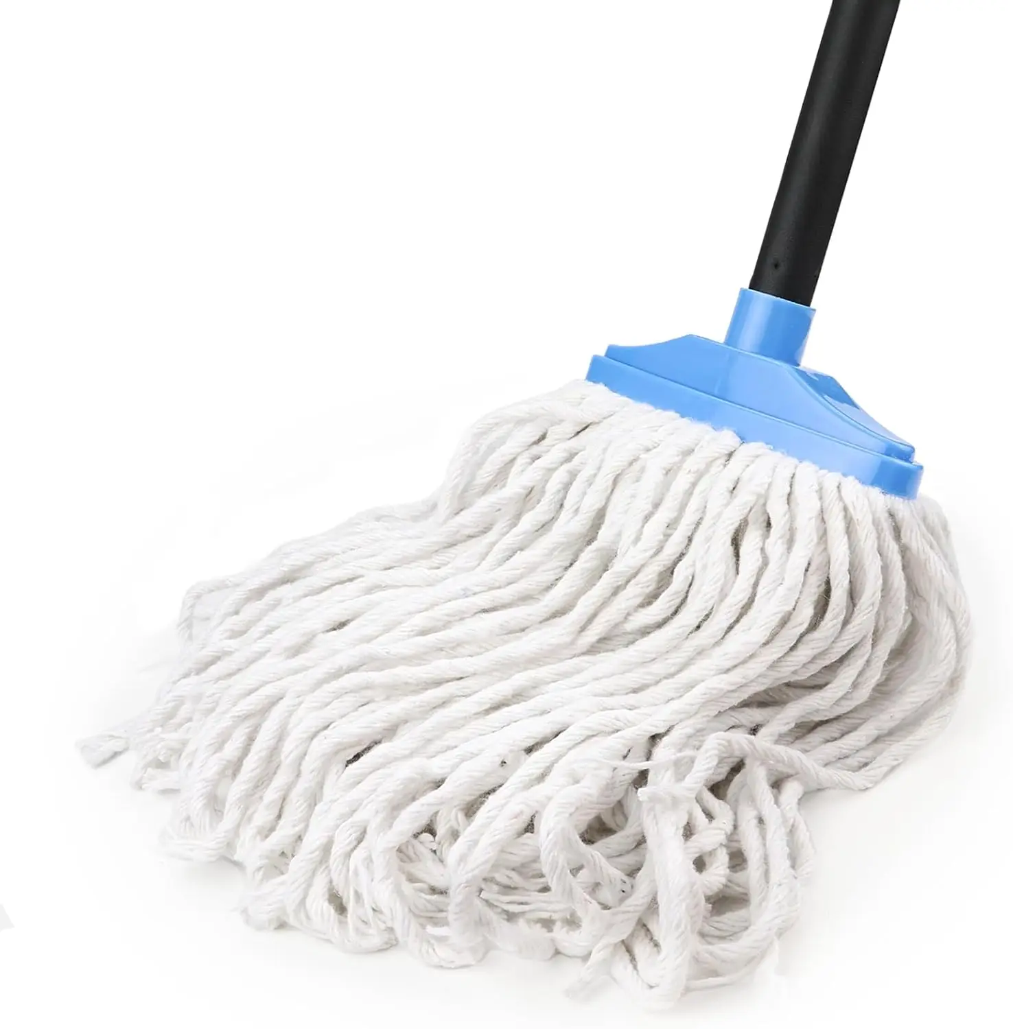 Adjustable Iron Handle Cotton Mop for Indoor Floor Cleaning - Wood, Tile, Hardwood Floors (Blue White)
Adjustable Iron Handle Cotton Mop for Indoor Floor Cleaning - Wood, Tile, Hardwood Floors (Blue White)