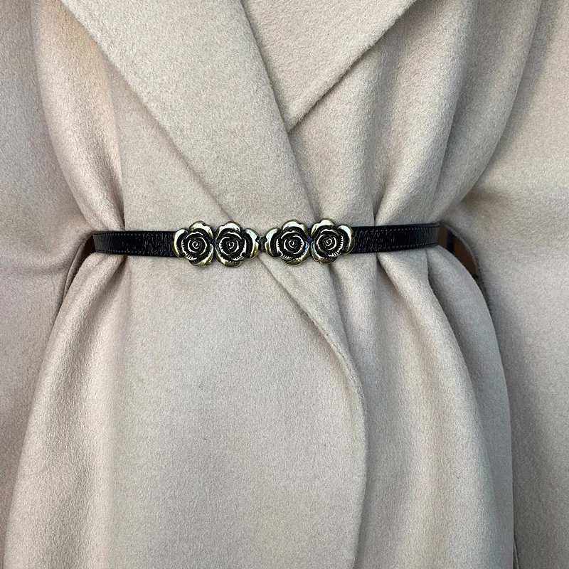 New Cowhide Rose Belt Korean Version Women High-Quality Trendy Fine Leather Decorative Dress With Adjustable Waistband For Suit
New Cowhide Rose Belt Korean Version Women High-Quality Trendy Fine Leather Decorative Dress With Adjustable Waistband For Suit