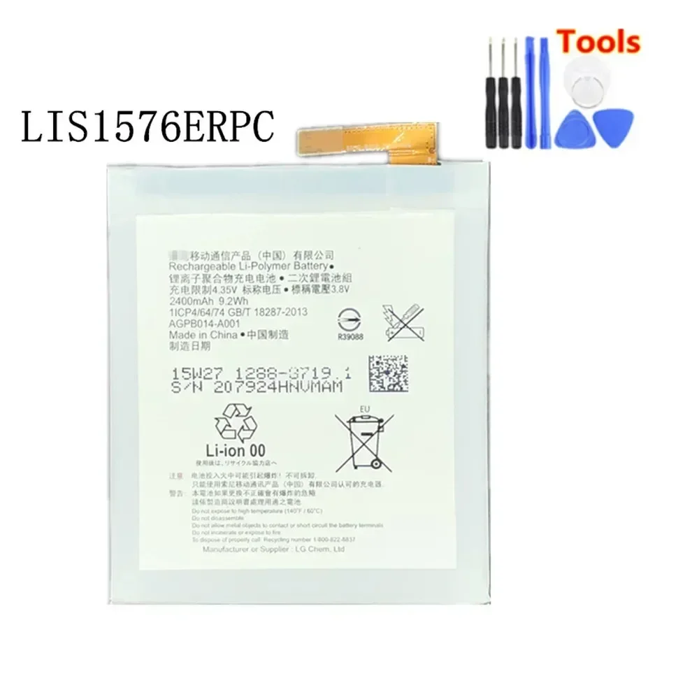 2400mAh LIS1576ERPC Battery For Sony Xperia M4 Aqua E2353 E2303 E2333 E2306 E2312 E2363 AGPB014-A001 Bateria + Free Tools
2400mAh LIS1576ERPC Battery For Sony Xperia M4 Aqua E2353 E2303 E2333 E2306 E2312 E2363 AGPB014-A001 Bateria + Free Tools