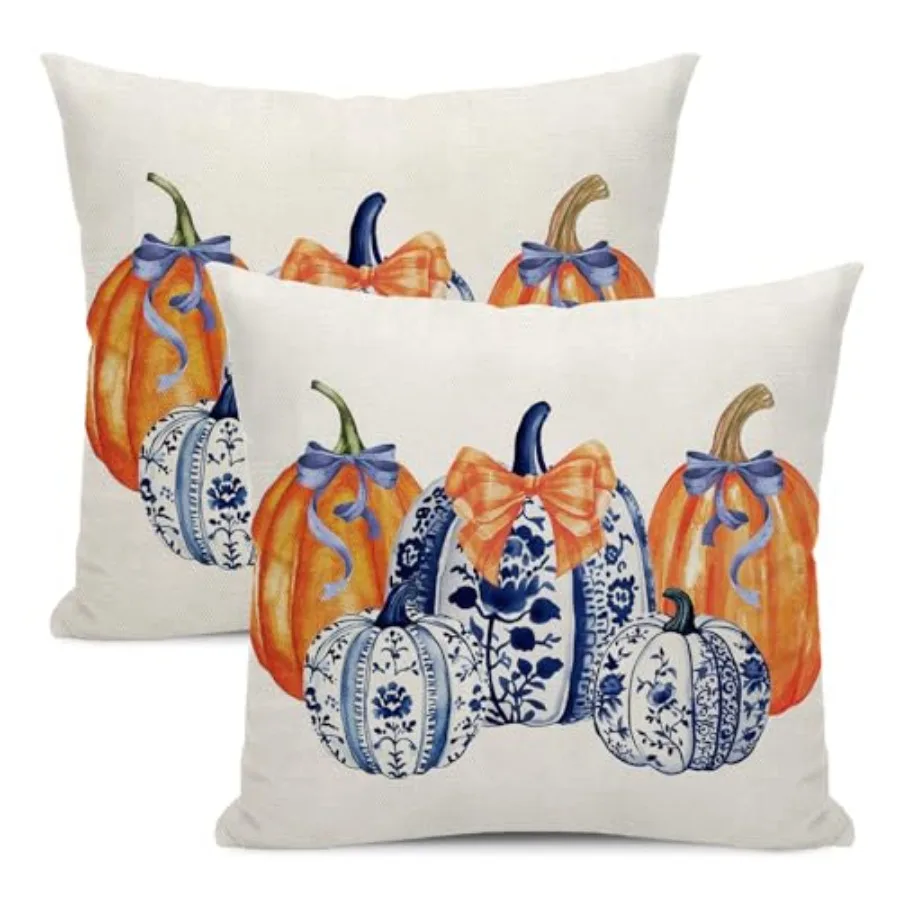 Fall Pillow Covers 8x8 Pack of 2 and Throw Pillow Covers Outdoor, Fall Thanksgiving Decoration Pillowcase Autumn Decor Farmhous
Fall Pillow Covers 8x8 Pack of 2 and Throw Pillow Covers Outdoor, Fall Thanksgiving Decoration Pillowcase Autumn Decor Farmhous