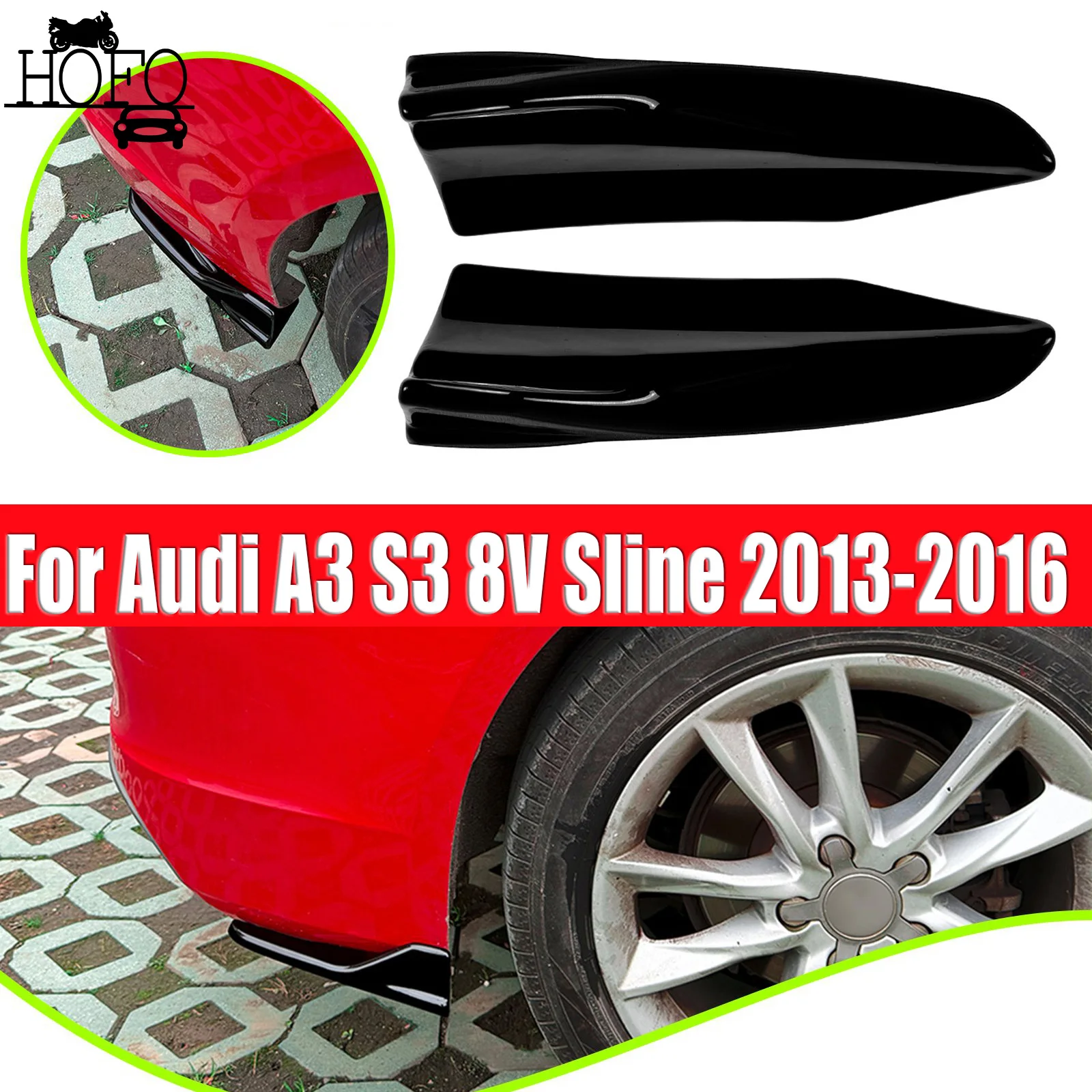 Rear Bumper Side Spoiler Cover For Audi A3 S3 8V Sline 2013-2016 Body Side Skirt Modification Accessories
Rear Bumper Side Spoiler Cover For Audi A3 S3 8V Sline 2013-2016 Body Side Skirt Modification Accessories
