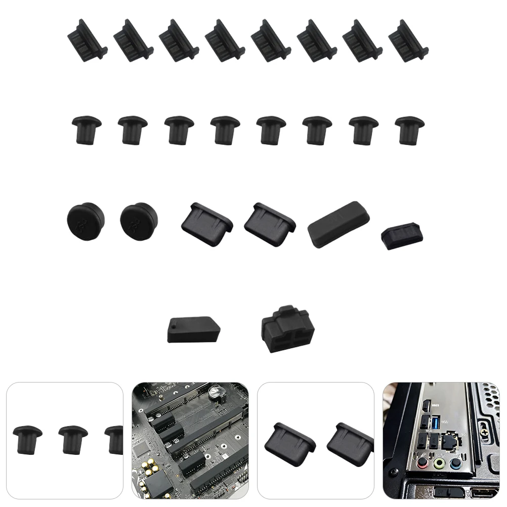 24pcs USB Dust Cover Silicone Plugs Micro Cap Computer Protective Anti Dust Plug for PC Hardware Cables Interfaces
24pcs USB Dust Cover Silicone Plugs Micro Cap Computer Protective Anti Dust Plug for PC Hardware Cables Interfaces