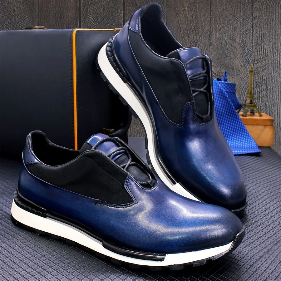 New Fashion High Quality Casual Leather Suede Shoes Anti Slip Men Sneakers The Loafers Soft Sole Soft Leather British Men's Shoe
New Fashion High Quality Casual Leather Suede Shoes Anti Slip Men Sneakers The Loafers Soft Sole Soft Leather British Men's Shoe