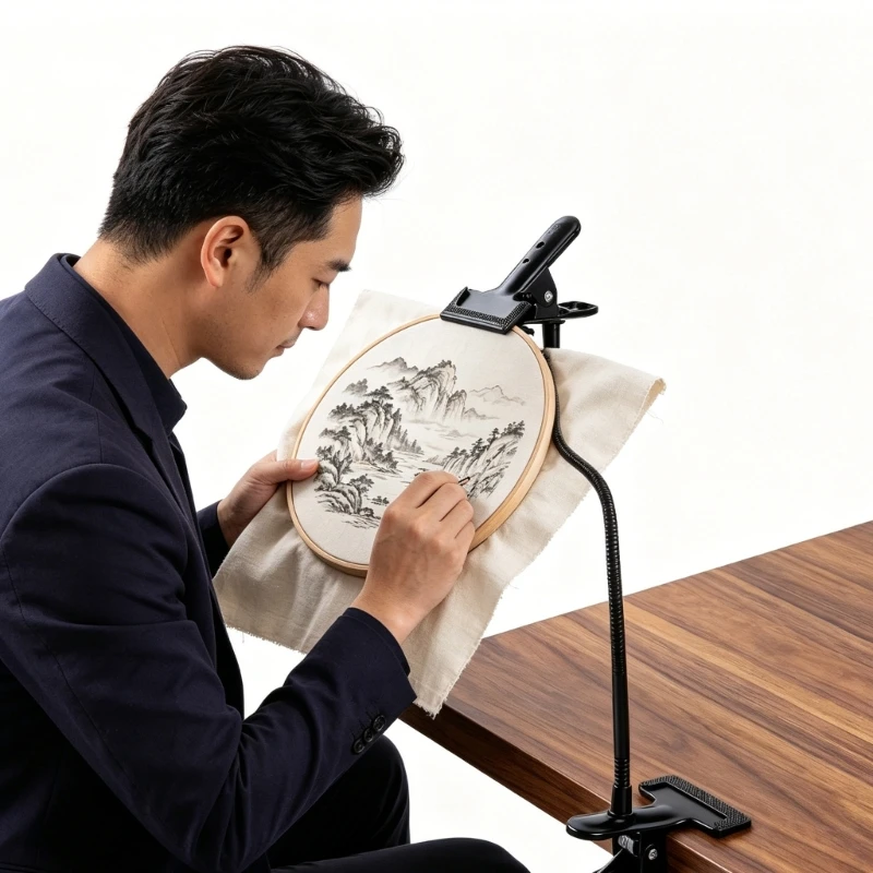 Embroidery Hoop Stand with 20in/50.8Cm Gooseneck Metal Desk Clamp Holder for Crosses Stitching Needlepoint and Stitching 37JD
Embroidery Hoop Stand with 20in/50.8Cm Gooseneck Metal Desk Clamp Holder for Crosses Stitching Needlepoint and Stitching 37JD