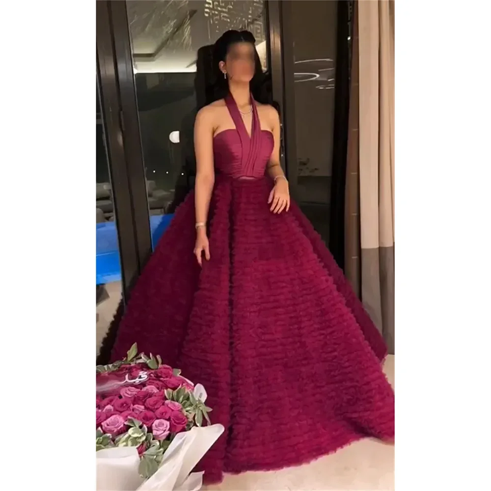 Customized Long Prom Dresses Halter Neck Evening Dresses Backless Ball Gown for Special Ocn Ruched Fashionable Forefront
Customized Long Prom Dresses Halter Neck Evening Dresses Backless Ball Gown for Special Ocn Ruched Fashionable Forefront