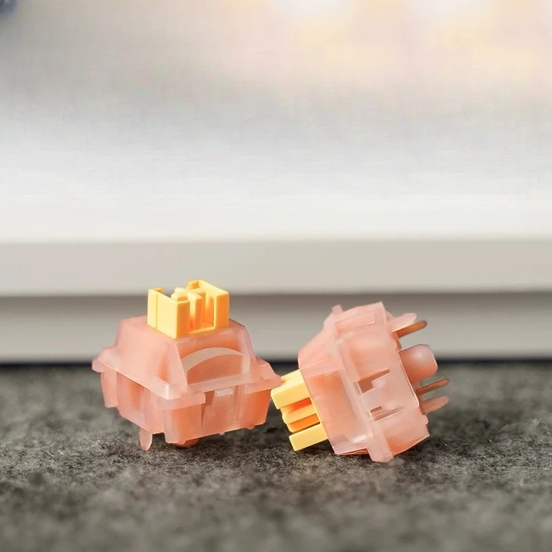 For high special peach shaft V3 mechanical keyboard mute shaft body hot swap with light guide column experience package peach
For high special peach shaft V3 mechanical keyboard mute shaft body hot swap with light guide column experience package peach