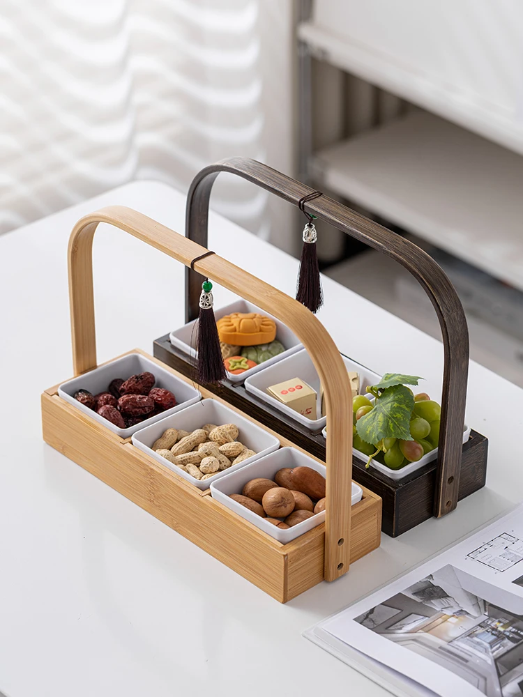 Premium Bamboo Wooden Fruit Tray Handle Living Room Tea Table Snack Basket High End Artistic Design Chinese Style Nordic Trend
Premium Bamboo Wooden Fruit Tray Handle Living Room Tea Table Snack Basket High End Artistic Design Chinese Style Nordic Trend