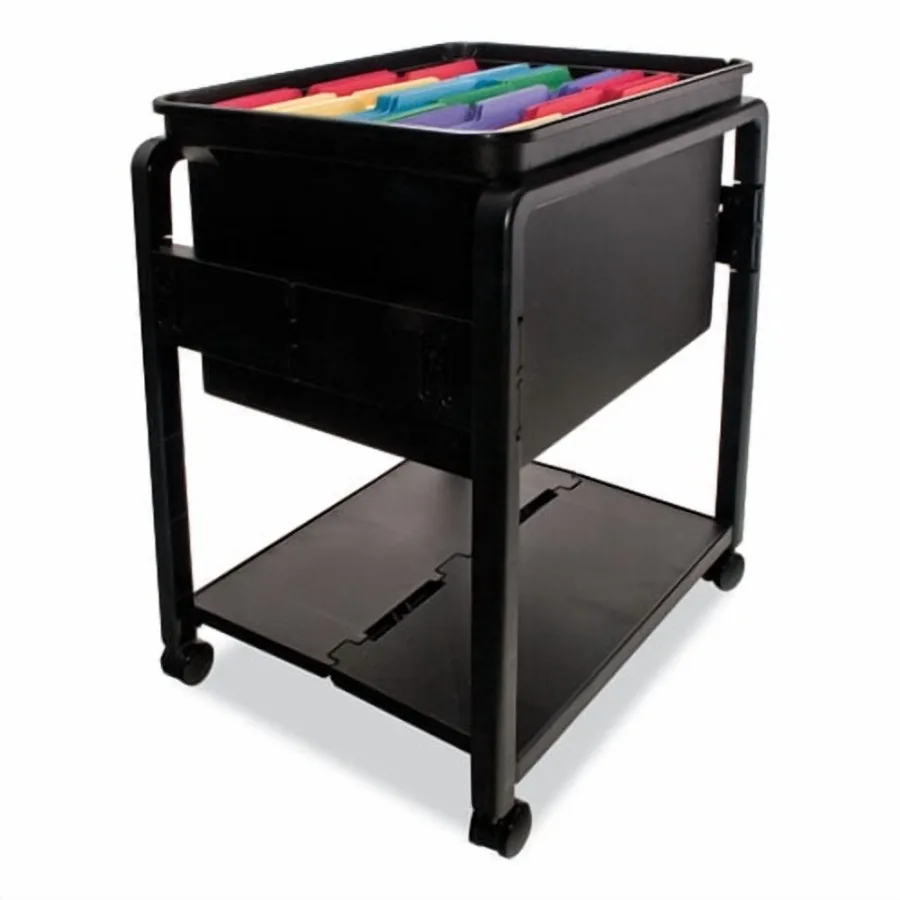 Folding Mobile File Cart 14.5w X 18.5d X 21.75h Clear black
Folding Mobile File Cart 14.5w X 18.5d X 21.75h Clear black