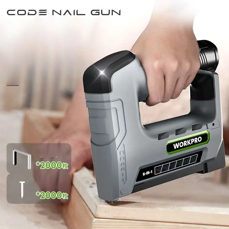 Cordless Automatic Lithium-Ion Nailing Gun, Wireless High-Power Code Nailing Gun, Electric Nailing Gun for Driving U-Shaped Nail
Cordless Automatic Lithium-Ion Nailing Gun, Wireless High-Power Code Nailing Gun, Electric Nailing Gun for Driving U-Shaped Nail