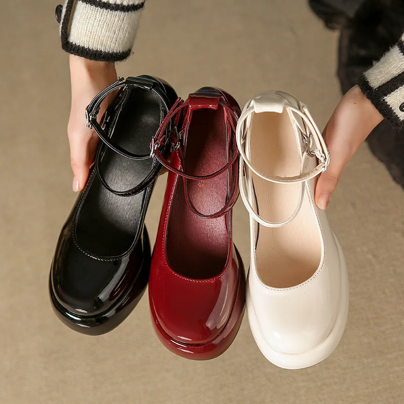 Women's Mary Jane Shoes Fashion Classic Round Head High Heels for Woman Sweet Style Casual Shoes Designer Shoes Zapatos De Mujer
Women's Mary Jane Shoes Fashion Classic Round Head High Heels for Woman Sweet Style Casual Shoes Designer Shoes Zapatos De Mujer