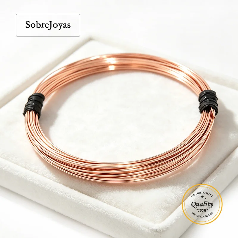 14K Rose Gold Filled round Wire Half Hard 1 Meter Length for DIY Beading Jewelry Making Wholesale Bulk Findings
14K Rose Gold Filled round Wire Half Hard 1 Meter Length for DIY Beading Jewelry Making Wholesale Bulk Findings