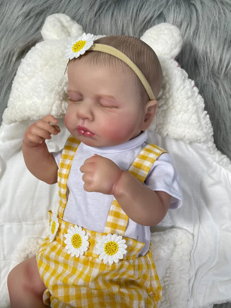 20inch LouLou Full Body Silicone Vinyl Washable Newborn Baby Doll Reborn Sleeping Flexible 3D Skin Tone with Visible Veins Doll
20inch LouLou Full Body Silicone Vinyl Washable Newborn Baby Doll Reborn Sleeping Flexible 3D Skin Tone with Visible Veins Doll
