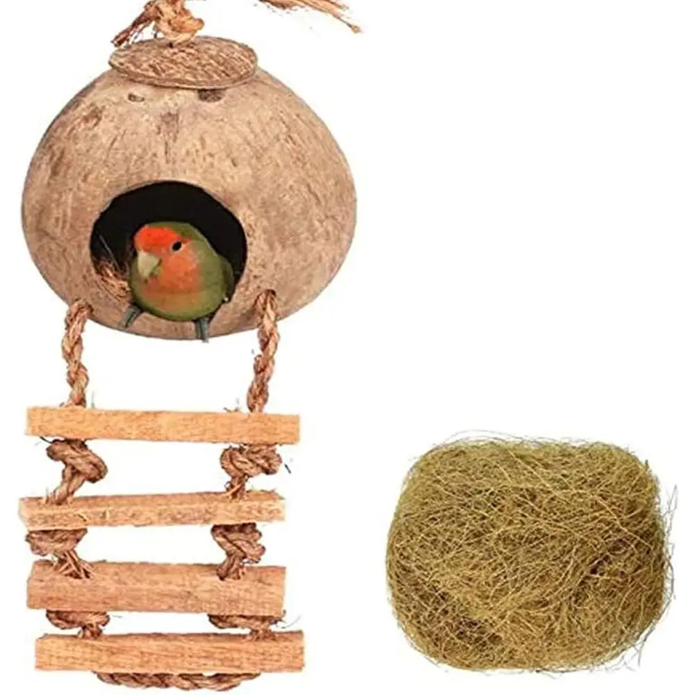 Natural Hanging Birdhouse Cage for Breeding Nests, Suitable for Parrots, Parakeets, Lovebirds, and Canaries (2 Pack)
Natural Hanging Birdhouse Cage for Breeding Nests, Suitable for Parrots, Parakeets, Lovebirds, and Canaries (2 Pack)