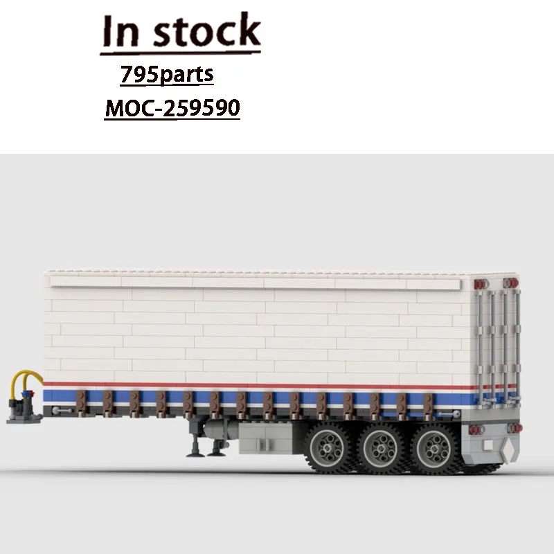 MOC-259590 City Traffic Road Freight Semi-Trailer Building Block Model, 795 Pieces, Birthday Gift Toy for Boys and Kids
MOC-259590 City Traffic Road Freight Semi-Trailer Building Block Model, 795 Pieces, Birthday Gift Toy for Boys and Kids