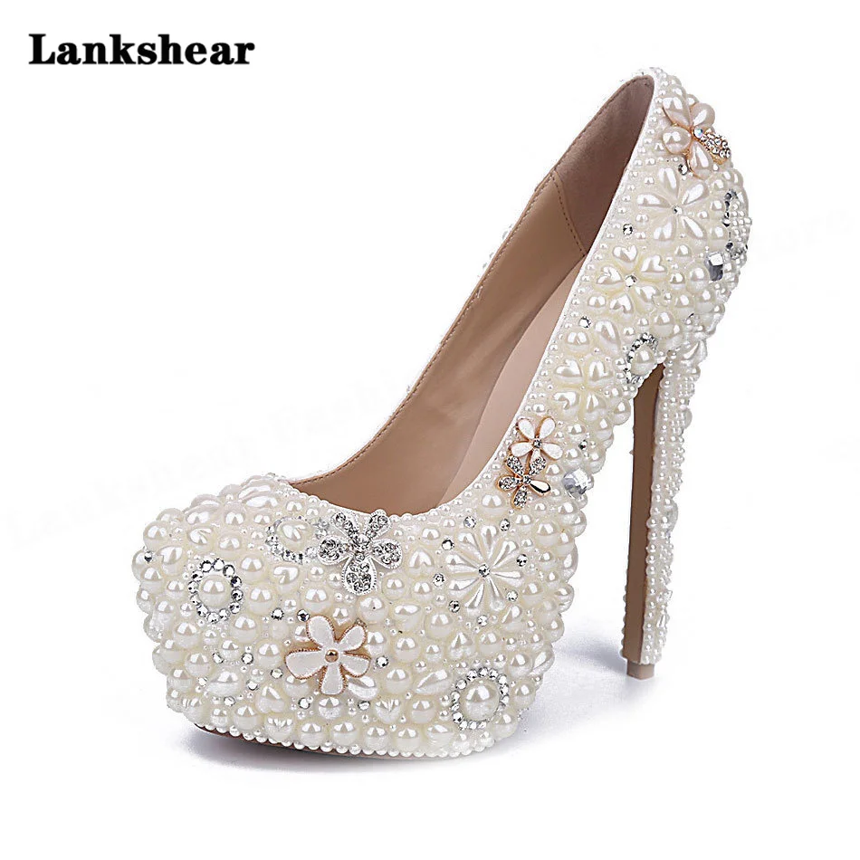 Fashion Women's Shoes High-Quality Designer New Pearl Shoes Super High-Heeled Waterproof Platform Wedding Dress Bridal Shoes
Fashion Women's Shoes High-Quality Designer New Pearl Shoes Super High-Heeled Waterproof Platform Wedding Dress Bridal Shoes