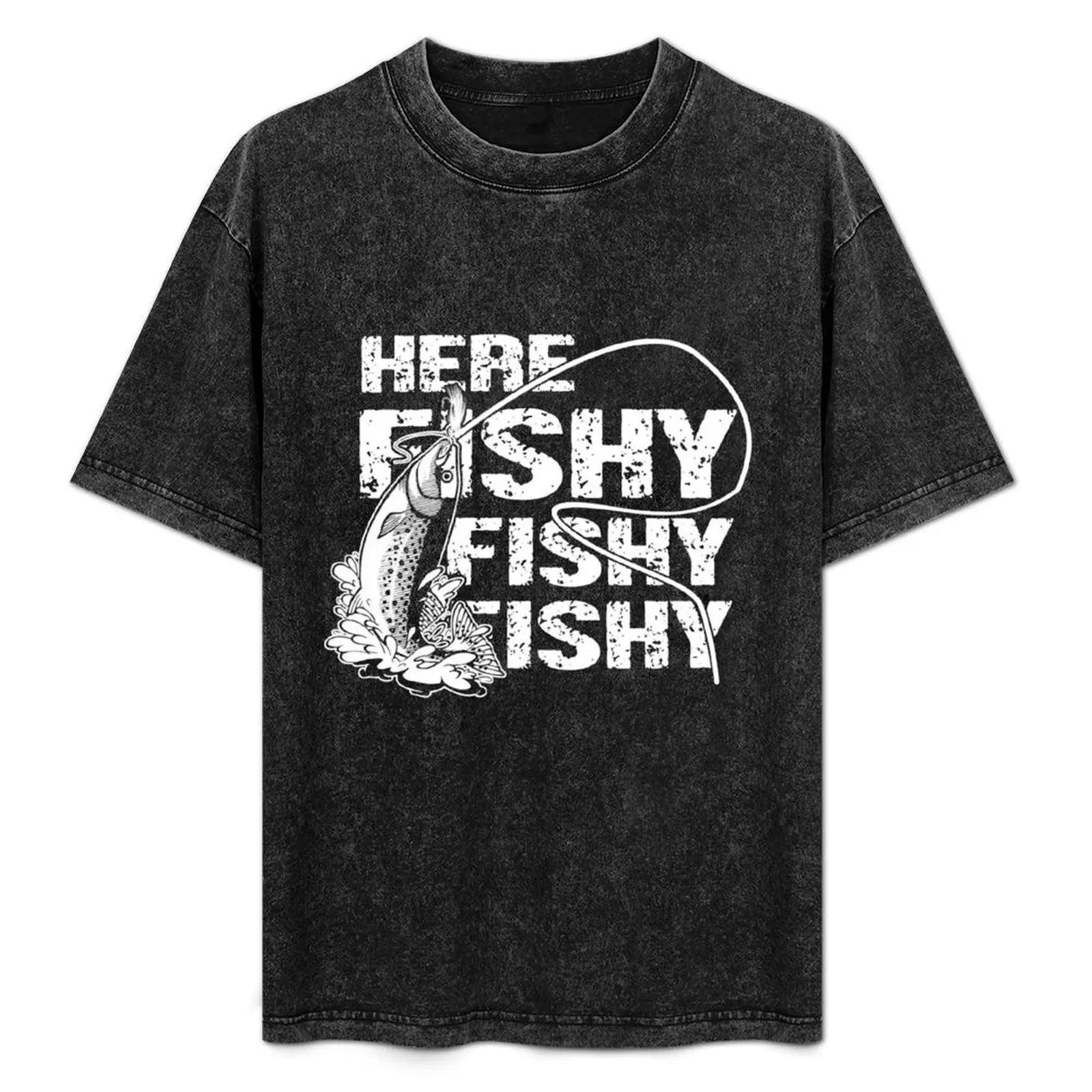 Here Fishy Fishy Fishy T-Shirt Casual Lightweight Short Sleeve Top
Here Fishy Fishy Fishy T-Shirt Casual Lightweight Short Sleeve Top