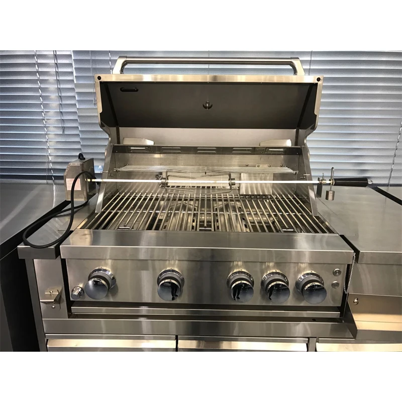 Hyxion 30'' 5 Stainless Steel with Lid Burners Outdoor Gas BBQ Grills
Hyxion 30'' 5 Stainless Steel with Lid Burners Outdoor Gas BBQ Grills