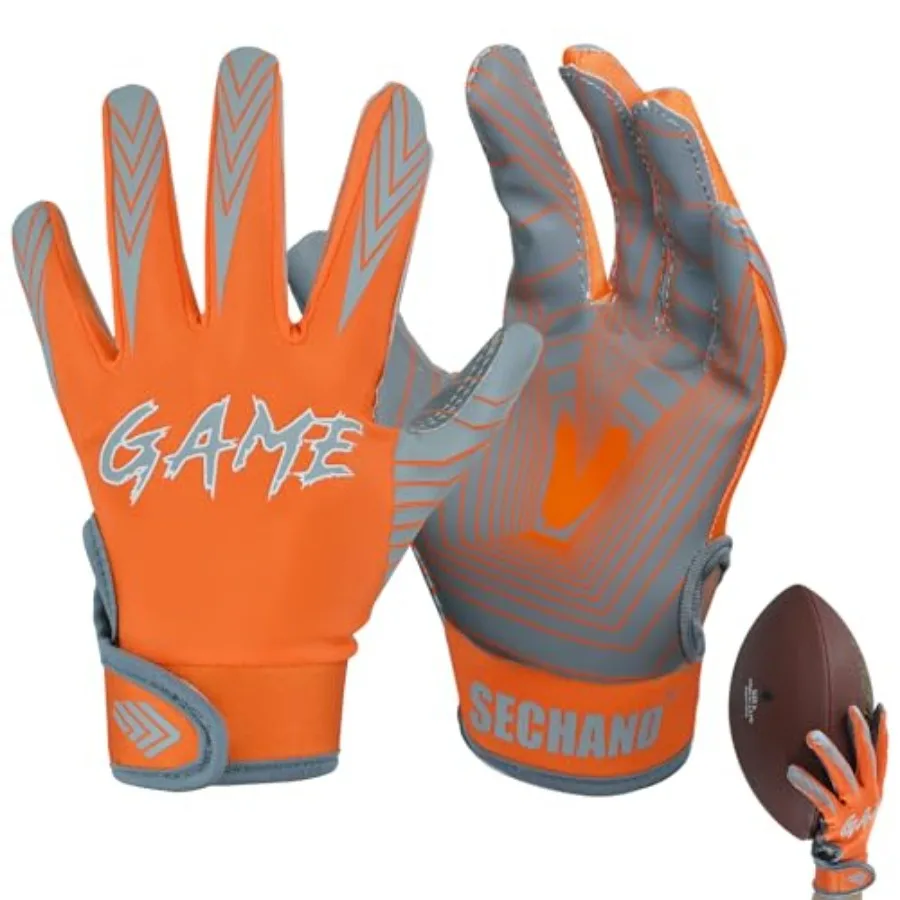 Football Gloves for Youth,Non-Slip Breathable Receiver Gloves for Teens, School Training
Football Gloves for Youth,Non-Slip Breathable Receiver Gloves for Teens, School Training