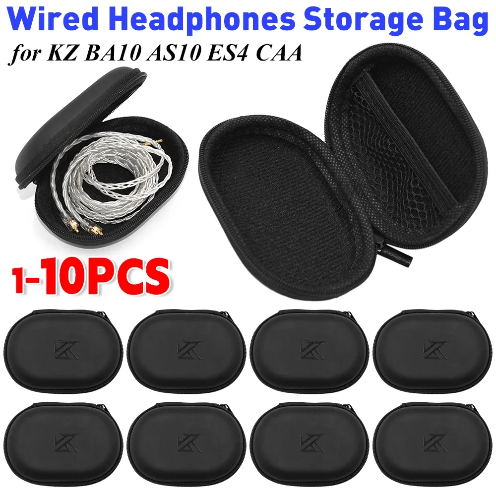 1-10PCS Wired Earphones Storage Bag Universal Wired Headphones Carrying Case PU Storage Box Organizer Bag for KZ BA10 AS10 ES4
1-10PCS Wired Earphones Storage Bag Universal Wired Headphones Carrying Case PU Storage Box Organizer Bag for KZ BA10 AS10 ES4