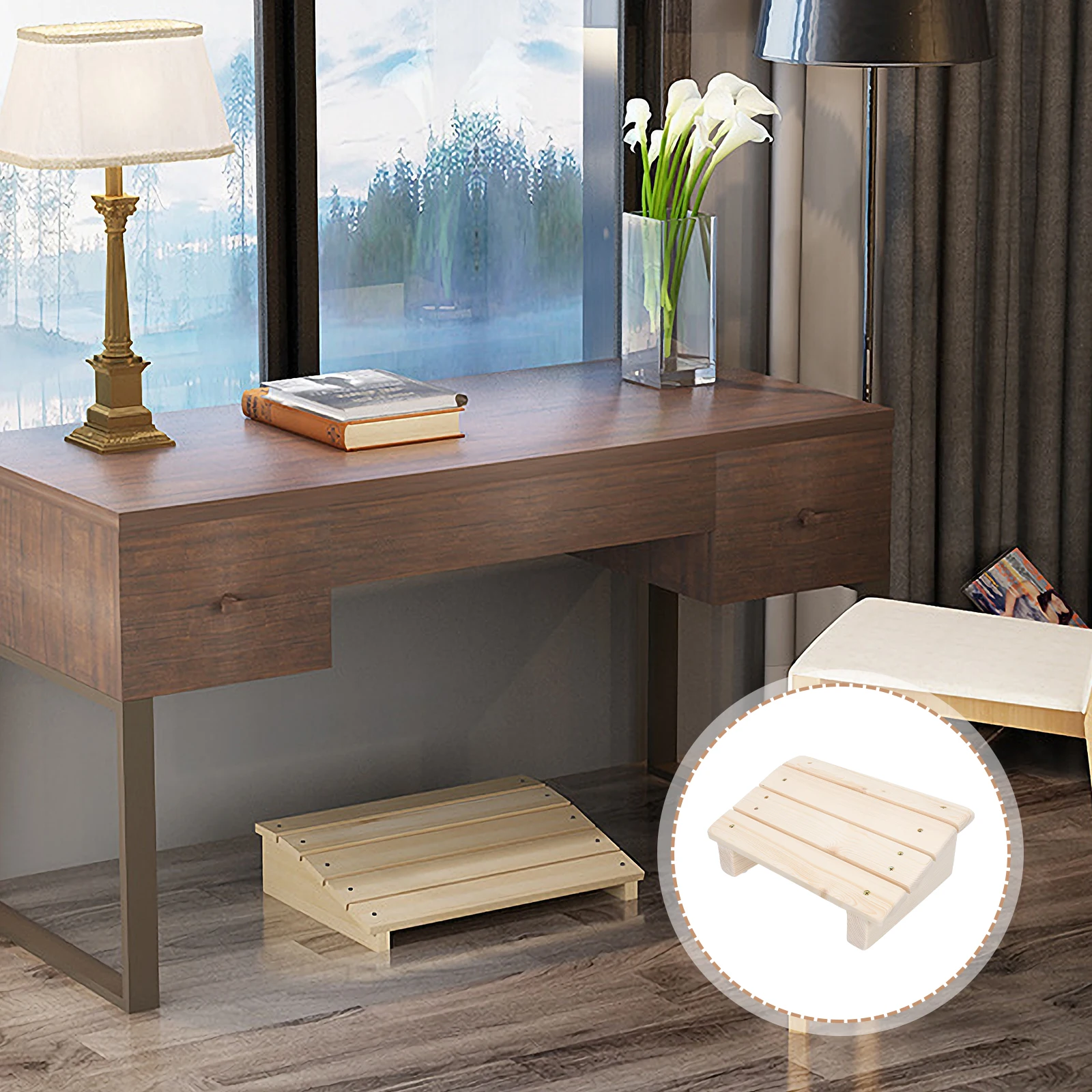 Solid Wood Foot Stool Adjustable Rest Slanted Design Wooden Foot Rest Under Desk Leg Support Ergonomic Office Use
Solid Wood Foot Stool Adjustable Rest Slanted Design Wooden Foot Rest Under Desk Leg Support Ergonomic Office Use