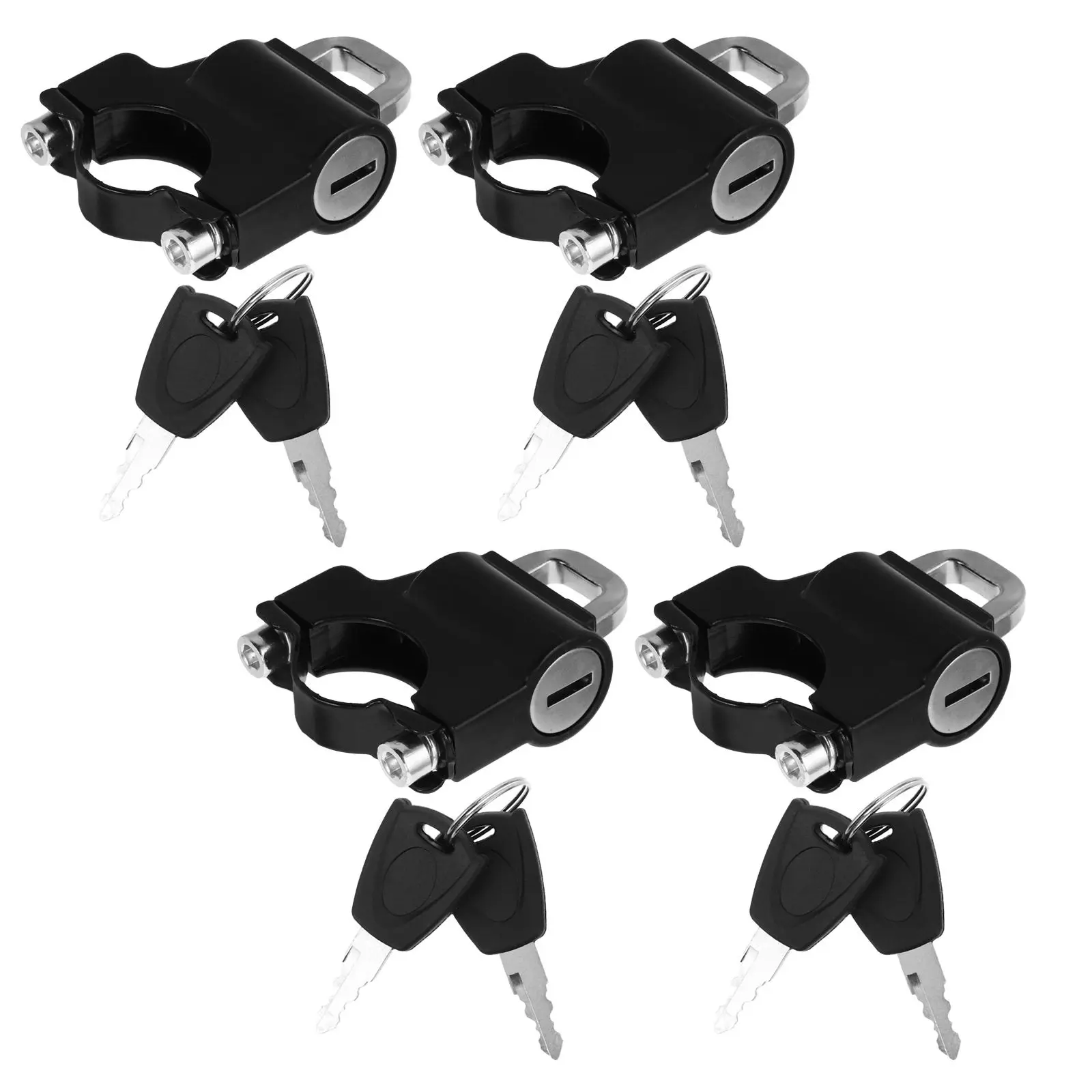 4Pcs Motorcycle Lock Set Robust Handlebar Mount Padlock Key Operated Anti Theft Lock for Bikes Scooters Motorbikes
4Pcs Motorcycle Lock Set Robust Handlebar Mount Padlock Key Operated Anti Theft Lock for Bikes Scooters Motorbikes
