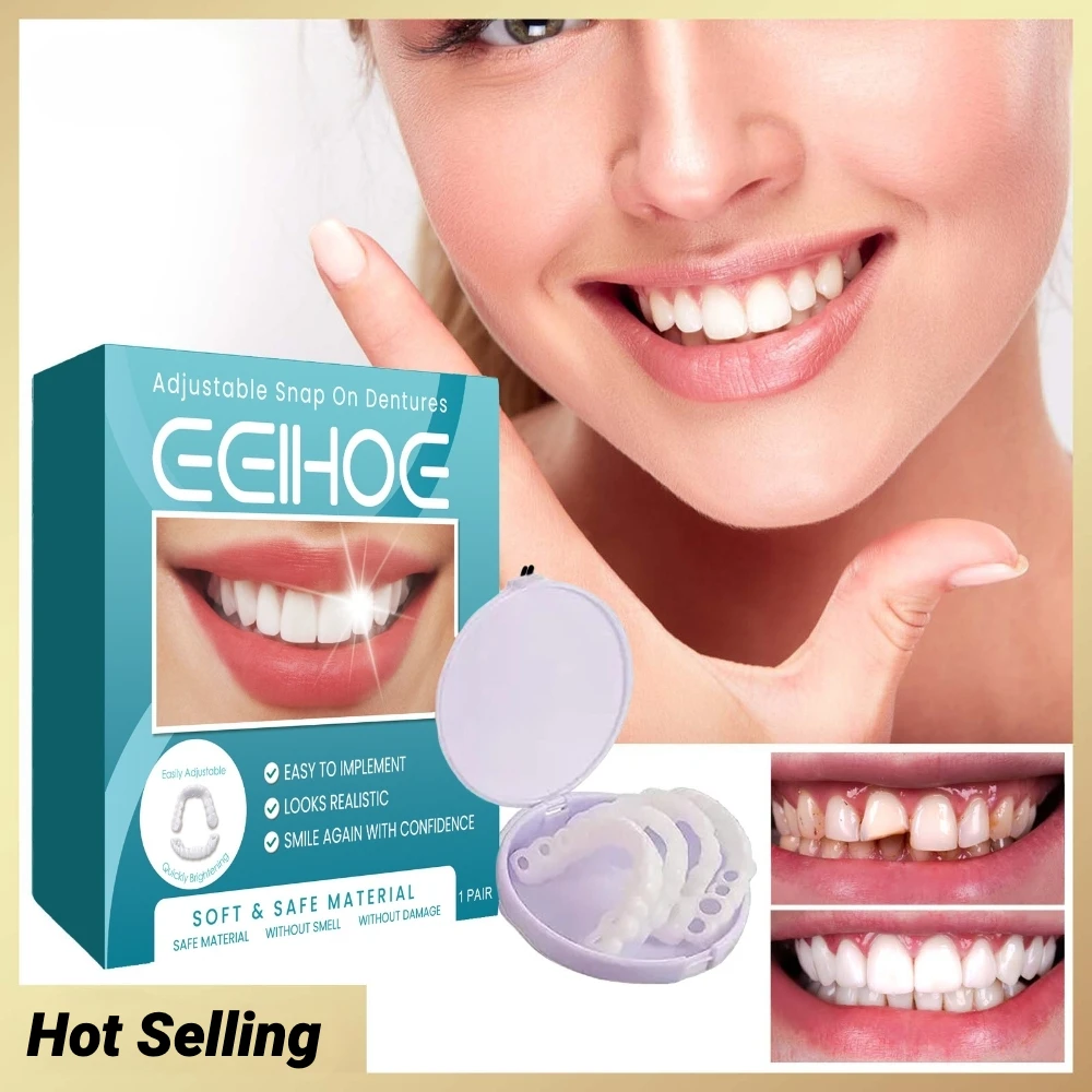Dentistry Adult Adjustable Dentures Teeth Set Dental Portable Braces Decorate Gaps Adjust Snap-on Fake Teeth For Teeth Aesthetic
Dentistry Adult Adjustable Dentures Teeth Set Dental Portable Braces Decorate Gaps Adjust Snap-on Fake Teeth For Teeth Aesthetic