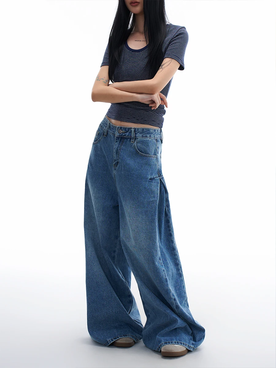 ZHISILAO New Baggy Wide Leg Floor Length Jeans Women Vintage Casual Loose Denim Pants Streetwear Autumn Winter 2025
ZHISILAO New Baggy Wide Leg Floor Length Jeans Women Vintage Casual Loose Denim Pants Streetwear Autumn Winter 2025