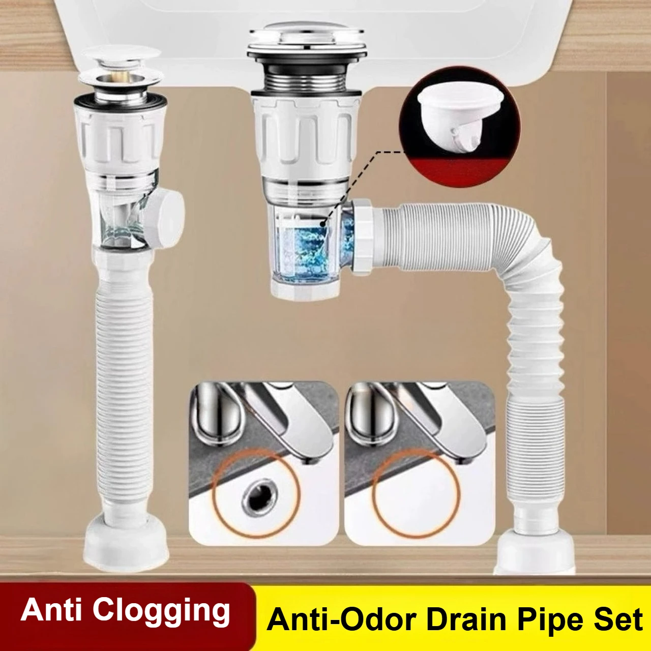 Слив для раковины, выдвижной дезодорирующий фильтр, набор сливных труб с откидной крышкой и защитой от запаха, бытовая ванная комната, гибкая водосточная труба с защитой от засорения
Слив для раковины, выдвижной дезодорирующий фильтр, набор сливных труб с откидной крышкой и защитой от запаха, бытовая ванная комната, гибкая водосточная труба с защитой от засорения
