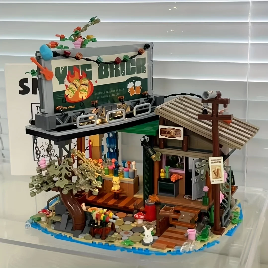 Pier Bar Building Block Set, Classic Shop Street Scene Series, Without Lights, Home Decor Ornaments, Suitable for Various Occasions, Birthday Gifts, Easter, Halloween, Christmas, Valentine's Day, New Year's Gifts
Pier Bar Building Block Set, Classic Shop Street Scene Series, Without Lights, Home Decor Ornaments, Suitable for Various Occasions, Birthday Gifts, Easter, Halloween, Christmas, Valentine's Day, New Year's Gifts